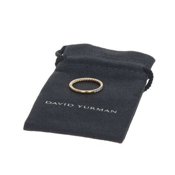 David Yurman Eden Partway Eternity Diamond Wedding Band - Yellow Gold 18k Size 6 - Picture 6 of 6